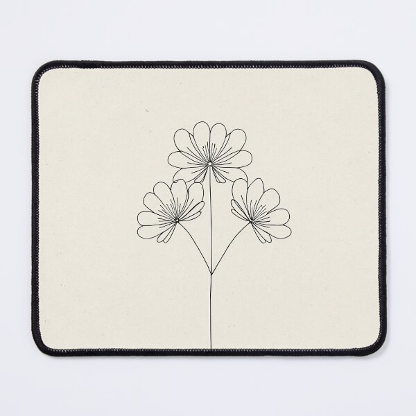 Item preview, Minimalist Wildflower Botanical Line Art designed and sold by Glitchart66.