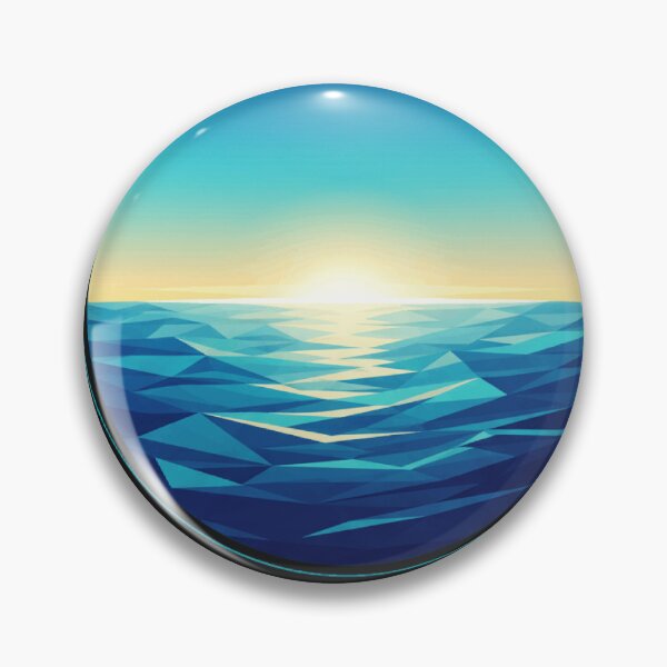 Aperçu de l'œuvre Vagues océaniques polygonales créée et vendue par Swaysurgeart.