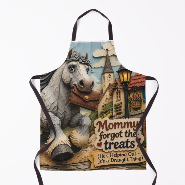 Item preview, Playful Horse Goes Shopping Through Quaint Village With Satchel, Helping Mommy Find Forgotten Treats designed and sold by LisaMise.