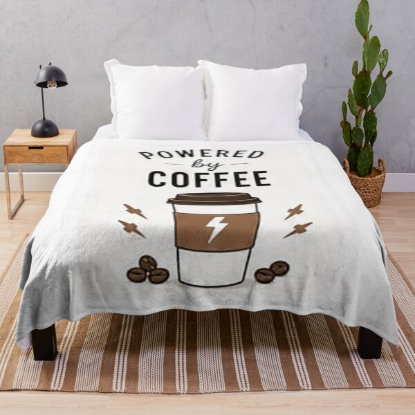 Item preview, Powered by Coffee | Funny Coffee Lover Quote | Modern Coffee Cup Typography Design designed and sold by Sara-Ai.