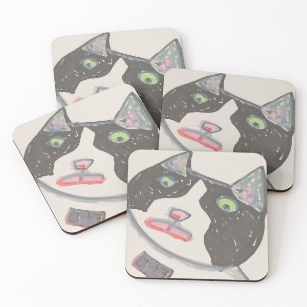 Item preview, Minimalist Tuxedo Cat designed and sold by Doodlefelinestd.