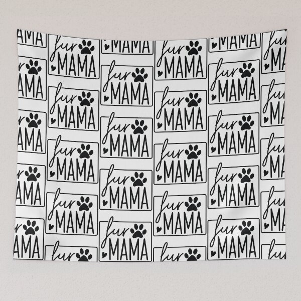 Item preview, Fur Mama - Cute Retro Puppy Pet Gift Dog Quotes Cool Mother Matching Family Owner Girl Mom Female Apparel Art designed and sold by FuzionRaptor.