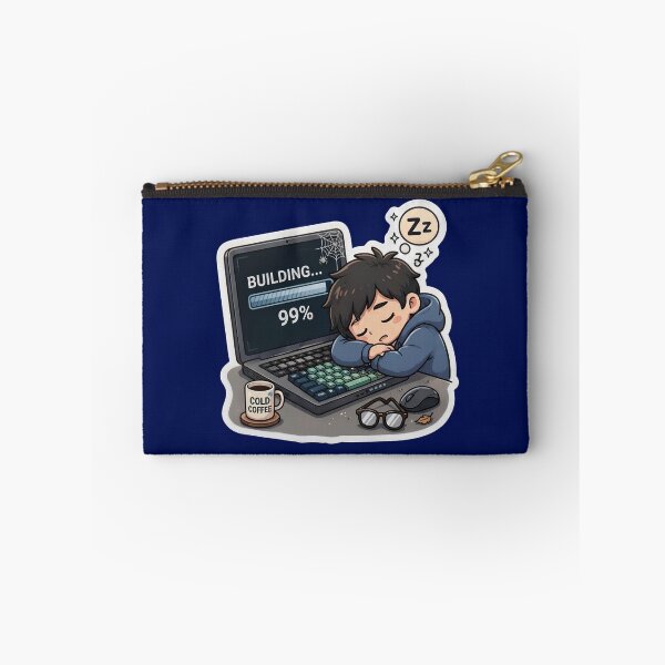 Item preview, Building... 99% - Sleeping Programmer Sticker designed and sold by mancikart.