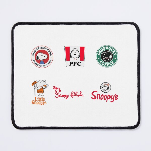 Item preview, Fast food logo with snoopy designed and sold by Katyslittlestickershop.