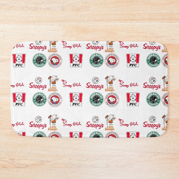 Item preview, Fast food logo with snoopy designed and sold by Katyslittlestickershop.