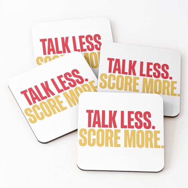 Item preview, Talk Less Score More — Football Philosophy T-Shirt designed and sold by The96Minutes.