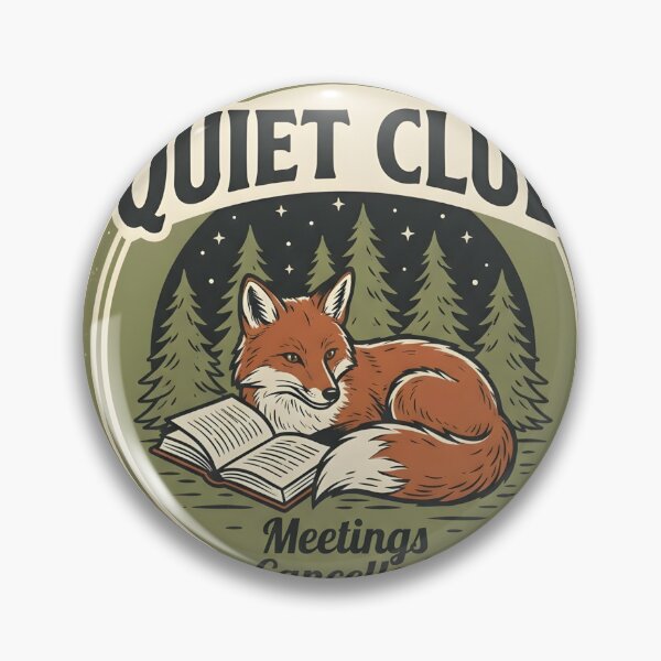 Item preview, Quiet Club Meetings Cancelled | Introvert Fox Reading Vintage T-Shirt | Cozy Book Lover Gift designed and sold by softmind studio.