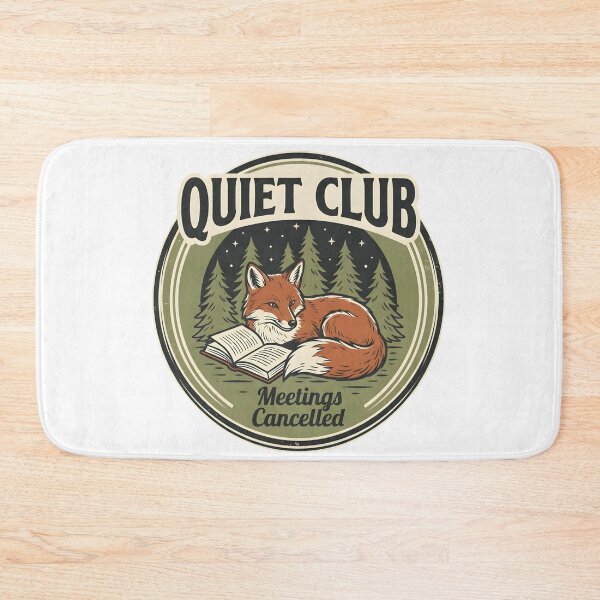 Item preview, Quiet Club Meetings Cancelled | Introvert Fox Reading Vintage T-Shirt | Cozy Book Lover Gift designed and sold by softmind studio.