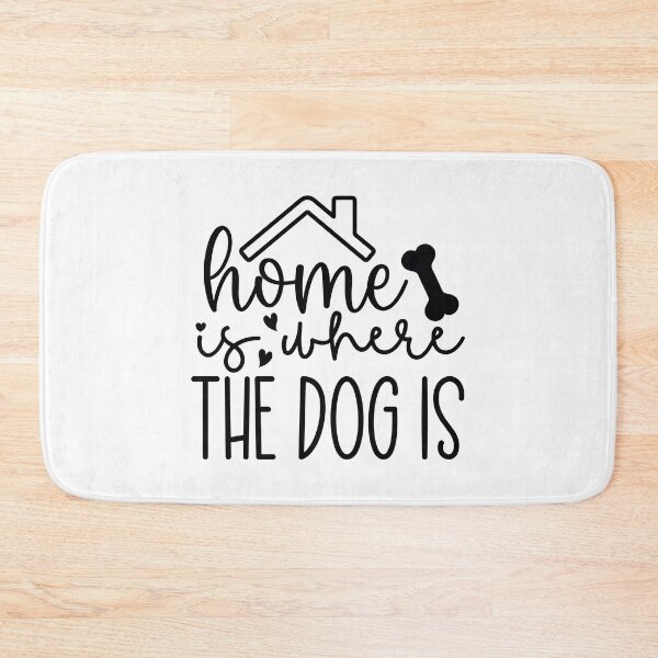 Item preview, Home Is Where The Dog Is - Cute Retro Puppy Gift Dog Quotes Cool Mother Matching Family Owner Girl Mom Apparel Art designed and sold by FuzionRaptor.