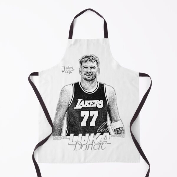 Item preview, Luka Doncic, Basketball, Sports, NBA, Black and White designed and sold by BigBossHideout.