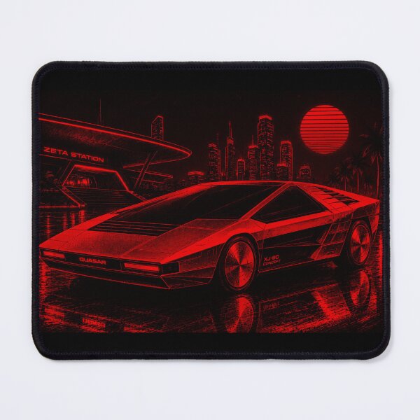 Item preview, 80s Retro Futuristic Concept Car Neon Synthwave Design designed and sold by TEEJAMBOREE.