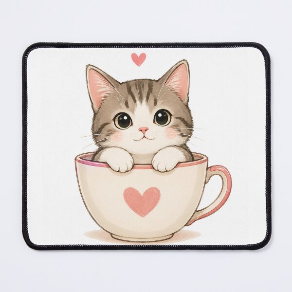 Item preview, Cute Kitten in Teacup designed and sold by apex.vibe.