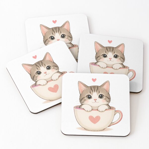 Item preview, Cute Kitten in Teacup designed and sold by apex.vibe.