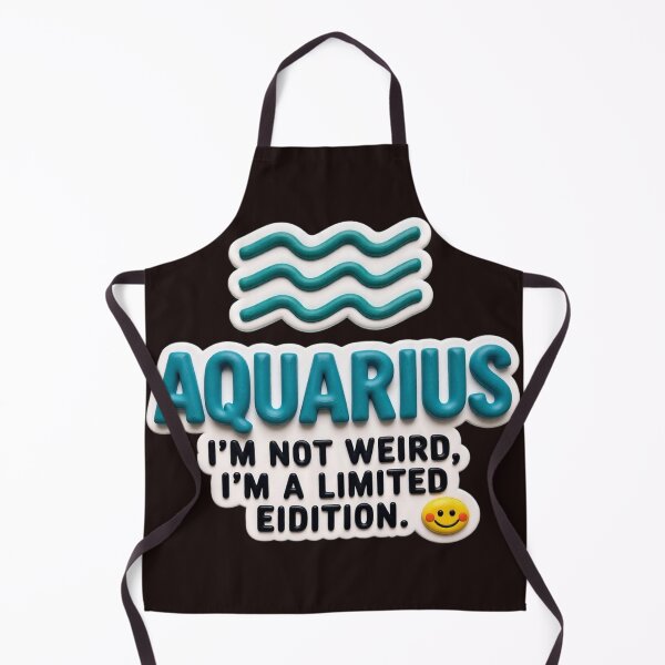 Item preview, aquarius I'm not weird colorful typographic funny zodiac design designed and sold by SmashingDeals.