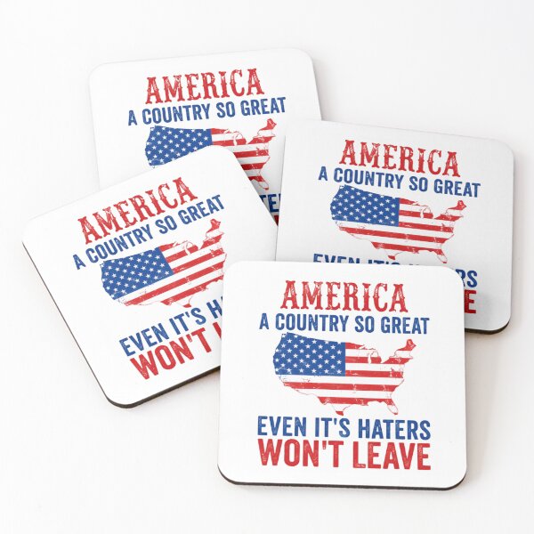 Item preview, America A Country So Great Even It's Haters Won't Leave USA Patriotism designed and sold by SkeletonsDanger.