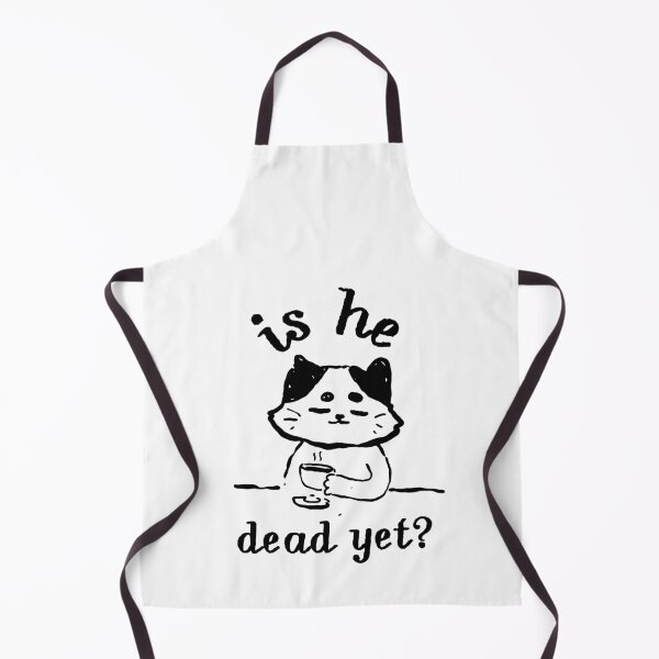Item preview, Is He Dead Yet? Sarcastic Cat Lover Coffee Humor Feline designed and sold by SkeletonsDanger.