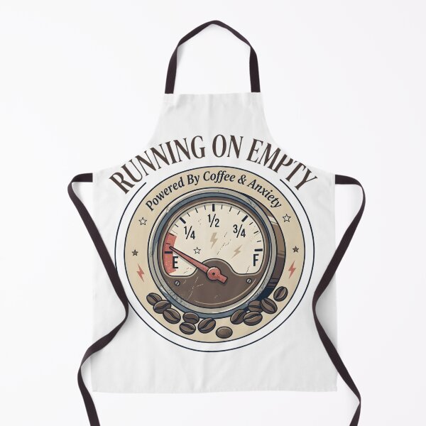 Item preview, Running On Empty Funny Coffee Lover Shirt | Fueled By Coffee and Anxiety Vintage Design designed and sold by softmind studio.