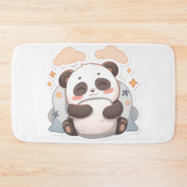 Item preview, Cute Sleeping Panda Sticker | Kawaii Cozy Panda Cartoon Aesthetic Design designed and sold by dreamz-world.