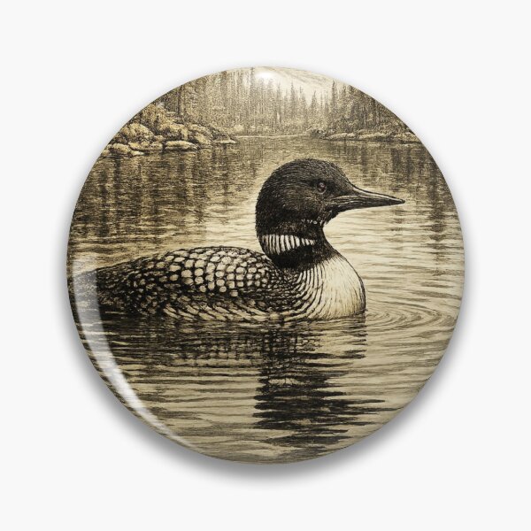 Item preview, Common Loon Lake Spirit designed and sold by KrungiT Design .