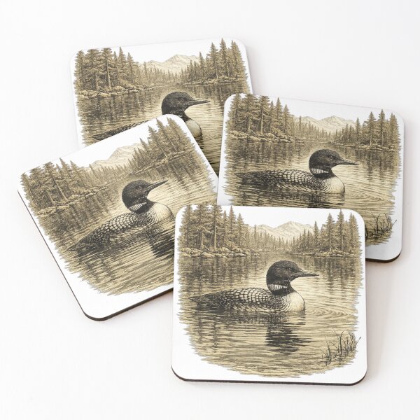 Item preview, Common Loon Lake Spirit designed and sold by KrungiT Design .