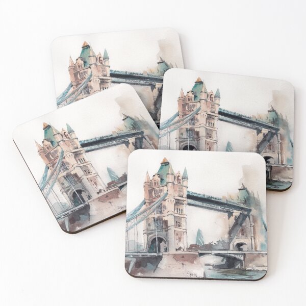 Item preview, Tower Bridge in Watercolor designed and sold by CanotStop.