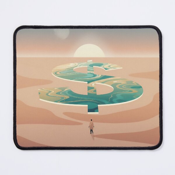 Item preview, Wealth Is a Mirage Surreal Nature Art designed and sold by Glitchart66.