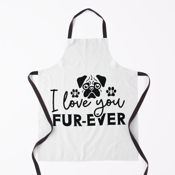 Item preview, I Love You Fur Ever - Cute Retro Puppy Pet Gift Dog Quotes Cool Mother Matching Family Owner Girl Mom Apparel Art designed and sold by FuzionRaptor.