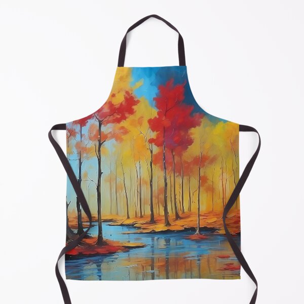 Item preview, Abstract Autumn Trees Drip Painting Art designed and sold by Glitchart66.