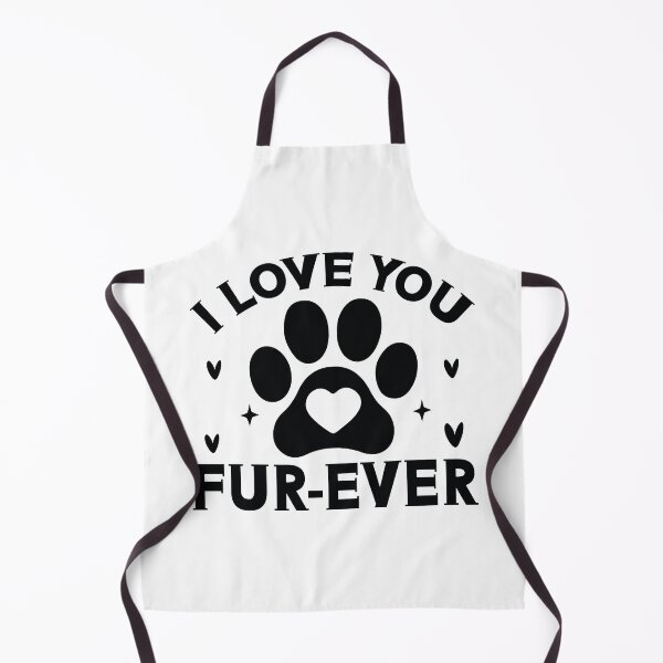 Item preview, I Love You Fur Ever - Cute Retro Puppy Pet Gift Dog Quotes Cool Mother Matching Family Owner Girl Mom Apparel Art designed and sold by FuzionRaptor.