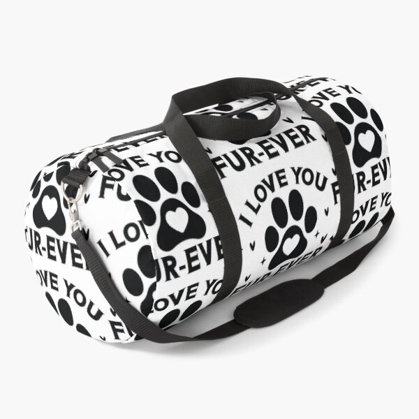 Item preview, I Love You Fur Ever - Cute Retro Puppy Pet Gift Dog Quotes Cool Mother Matching Family Owner Girl Mom Apparel Art designed and sold by FuzionRaptor.
