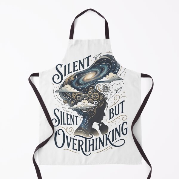 Item preview, Silent But Overthinking Vintage Galaxy Design | Introvert Mind Aesthetic Funny T-Shirt designed and sold by softmind studio.