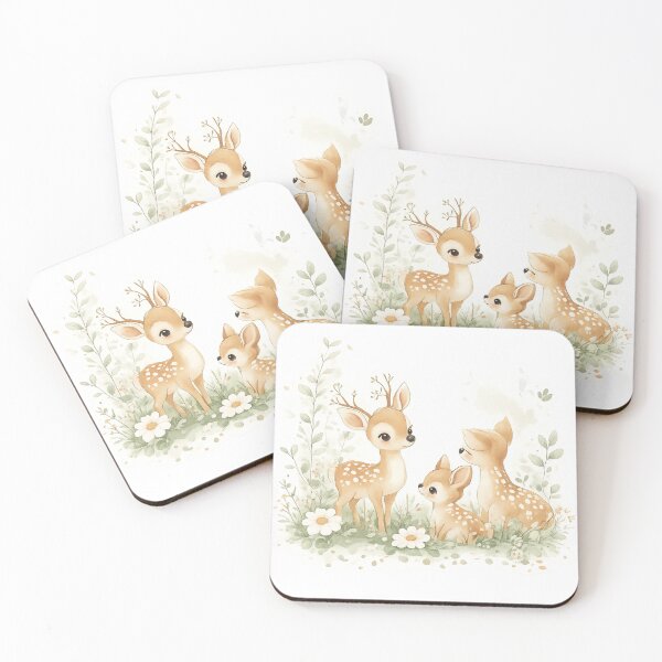Item preview, Cute Woodland Deer Family Watercolor designed and sold by Reshmakhan.
