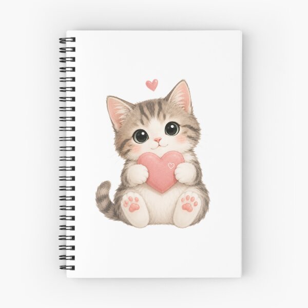 Item preview, Cute Kitten With Heart designed and sold by apex.vibe.