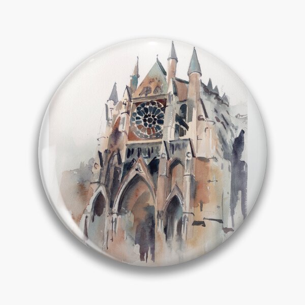 Item preview, Gothic Cathedral in Watercolor designed and sold by CanotStop.