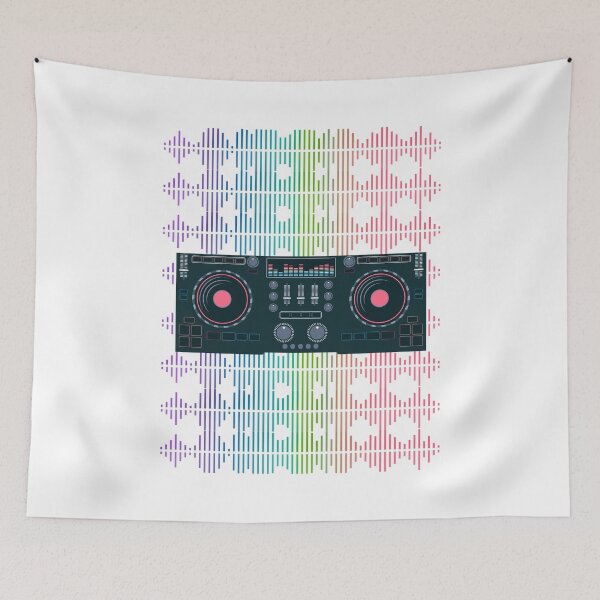 Item preview, Turntable, abstract soundwaves, designed and sold by YEMIDELDESIGNS.