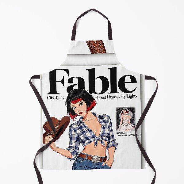Item preview, Fable Magazine Cover Retro 90s Anime Cowgirl Art designed and sold by Hen-C-Art.