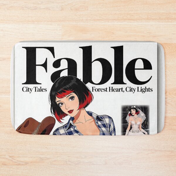 Item preview, Fable Magazine Cover Retro 90s Anime Cowgirl Art designed and sold by Hen-C-Art.