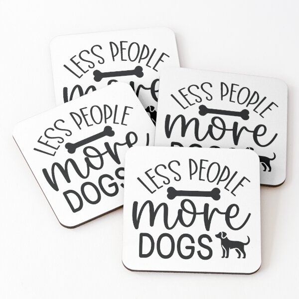Item preview, Less People More Dogs - Funny Retro Puppy Gift Dog Quotes Cool Mother Matching Family Owner Girl Mom Apparel Art designed and sold by FuzionRaptor.