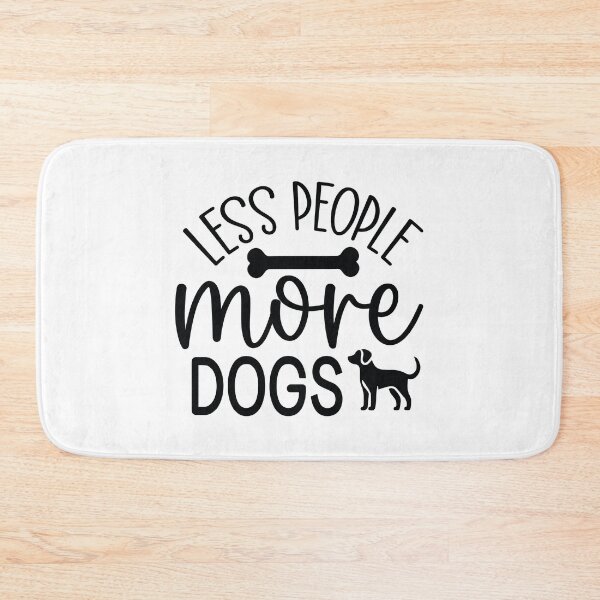 Item preview, Less People More Dogs - Funny Retro Puppy Gift Dog Quotes Cool Mother Matching Family Owner Girl Mom Apparel Art designed and sold by FuzionRaptor.