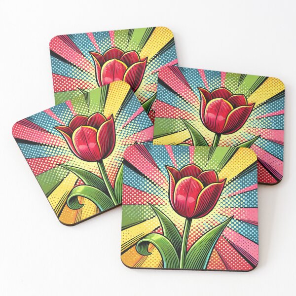 Item preview, Retro Pop Art Tulip designed and sold by GildedStraw.