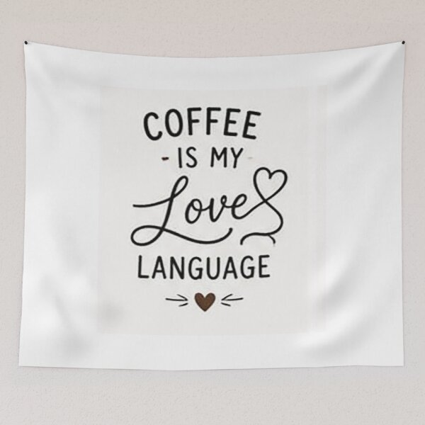 Item preview, Coffee Is My Love Language | Cute Coffee Lover Typography | Romantic Coffee Quote Gift designed and sold by Sara-Ai.