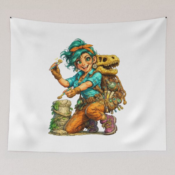 Item preview, Funny Archaeologist Cartoon designed and sold by AlexLineArt.