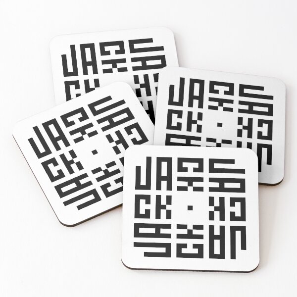 Item preview, JACK | Black  | Modern Geometric Kufi Calligraphy | From Name to Art   designed and sold by FOR YOUR NAME.