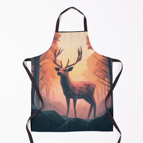 Aperçu de l'œuvre Rendu 3D d'une forêt de cerfs géométriques créée et vendue par Checho30.
