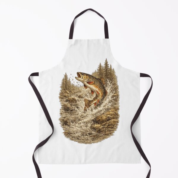 Item preview, Brook Trout Mountain Stream designed and sold by KrungiT Design .