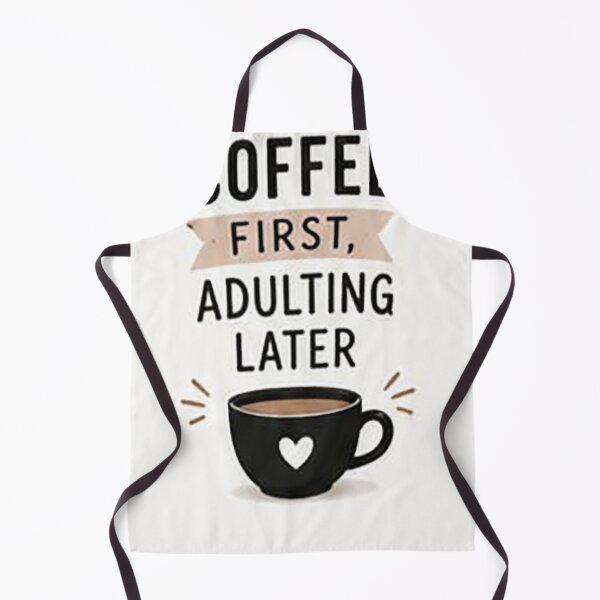 Item preview, Coffee First, Adulting Later | Funny Coffee Quote | Coffee Lover Typography Design designed and sold by Sara-Ai.