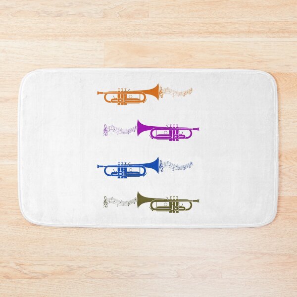 Item preview, Four colourful trumpets with musical notes designed and sold by YEMIDELDESIGNS.