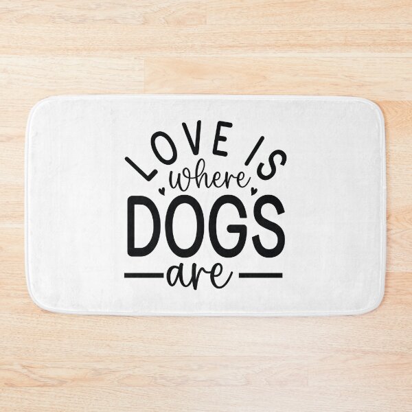 Item preview, Love Is Where Dogs Are - Cute Retro Puppy Gift Dog Quotes Cool Mother Matching Family Owner Girl Mom Apparel Art designed and sold by FuzionRaptor.
