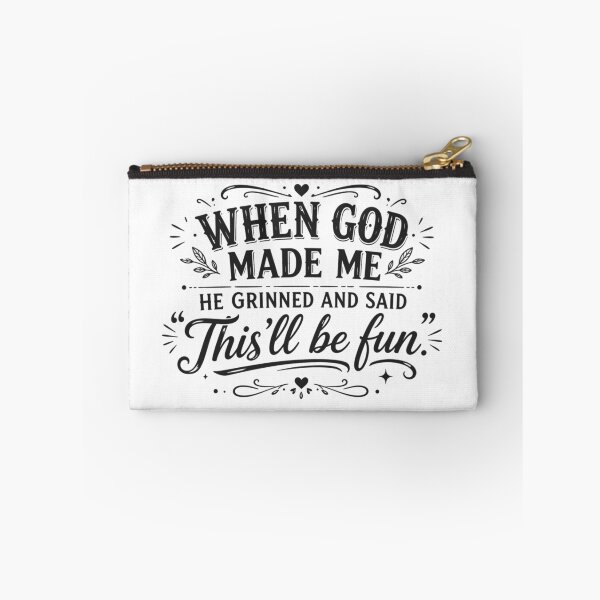 Item preview, When God Made Me He Grinned and Said This’ll Be Fun, Funny Faith, Sarcastic Christian, Jesus  designed and sold by Sprinkle12345.