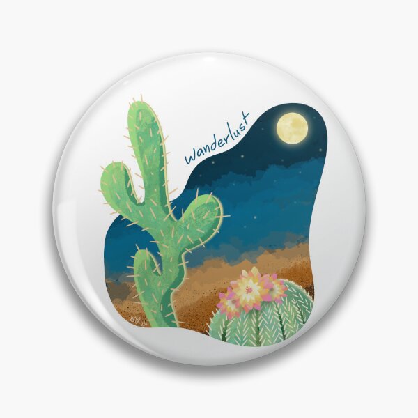 Item preview, Wanderlust Full Moon Desert Cactus designed and sold by DesignChaser.